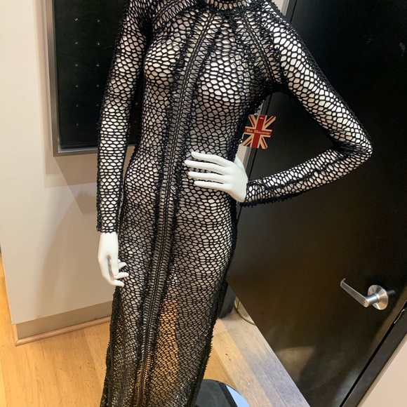 Black mesh dress - Picture 6 of 10